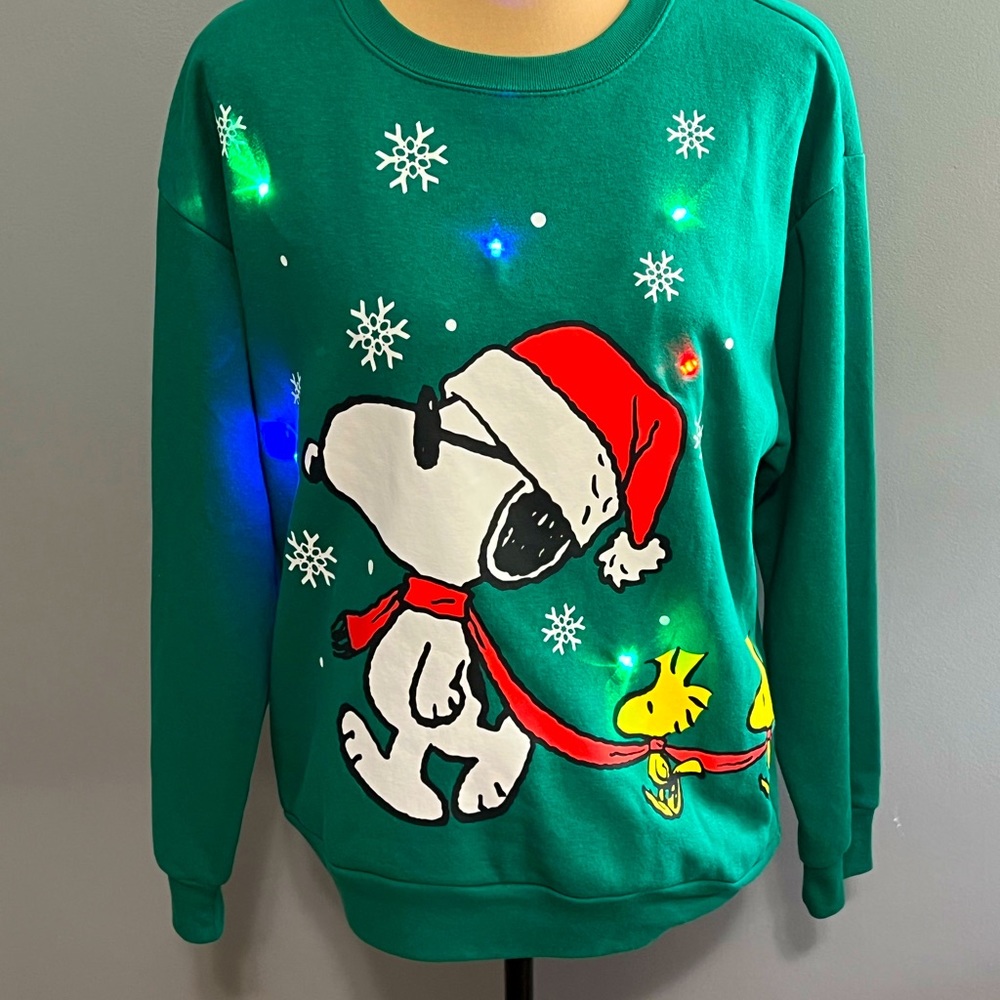 Peanuts Snoopy Light Up Christmas Sweater